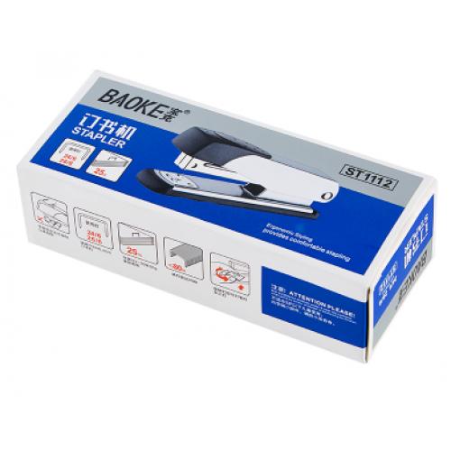 品质耐用订书机 可订透25张80G复印纸张 办公桌面文具订书器办公用品 颜色随机
