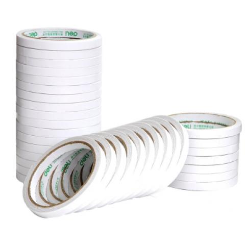 得力(deli)30404棉纸双面胶带8卷 9mm*10y ...